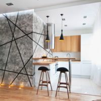 interior and design of a studio apartment