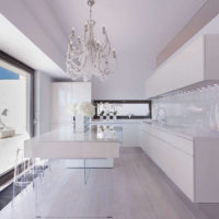 high-tech kitchen modern layout