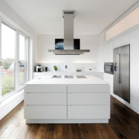 bright high-tech kitchen