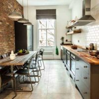 loft style kitchen