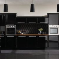 black modern kitchen