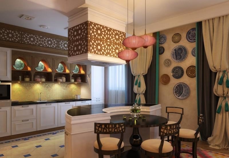 oriental style kitchen