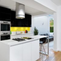 kitchen dining room living room in a private house photo