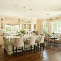 kitchen with bay window