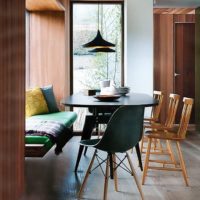 kitchen with bay window design