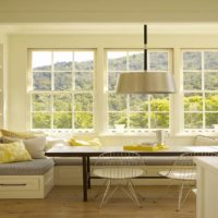 kitchen with bay window photo design