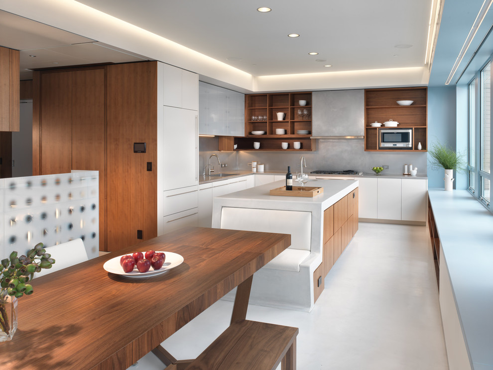 modern corner kitchen