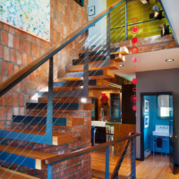 staircase in a private house interior