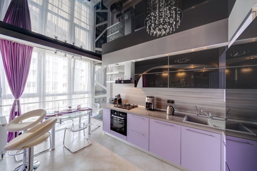 suspended ceiling in the kitchen