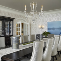 stretch ceiling in the dining room