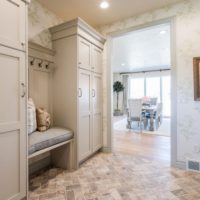 bright hallway with furniture