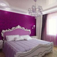 the idea of ​​using bright purple in the design of the photo