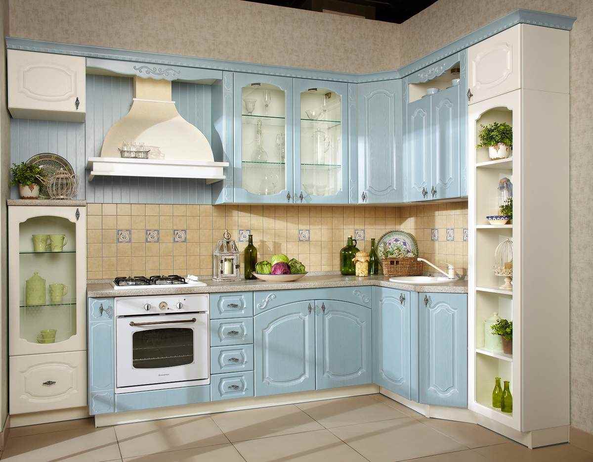 Contoh dapur gaya cerah 13 sq.m