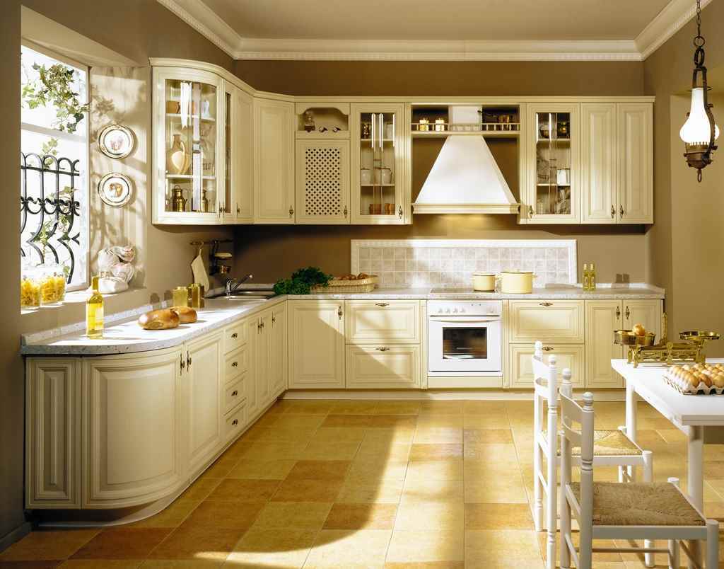 contoh dalaman dapur yang cantik dengan gaya klasik