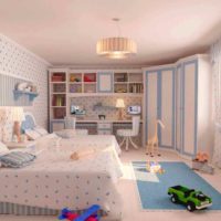 version of a beautiful design of a child’s room for a girl photo