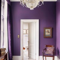 the idea of ​​using a beautiful lilac color in the interior picture