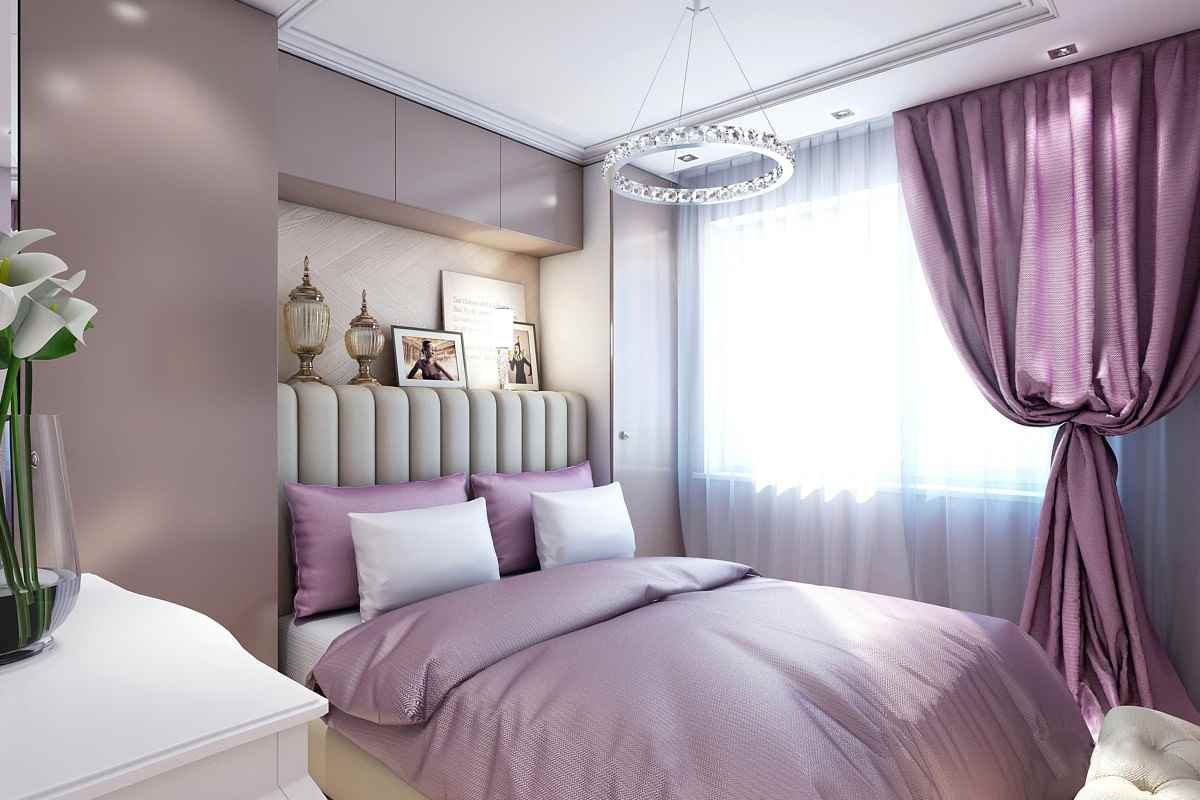 example of using bright lilac in decor