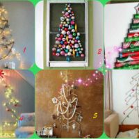 The idea of ​​creating a light Christmas tree from paper with your own hands