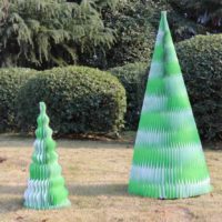 the idea of ​​creating a bright christmas tree from paper yourself photo