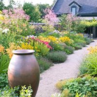 idea of ​​unusual garden front decor in a private courtyard photo