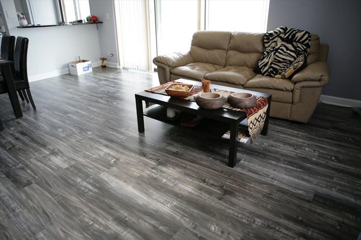 gray laminate in the living room