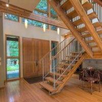 modern design stairs in the house