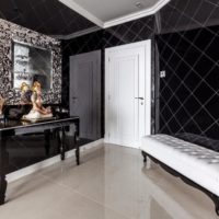 hallway design in dark colors