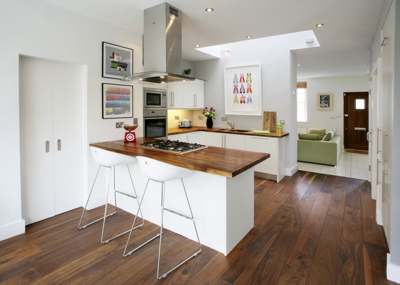 stylish design of the dining room kitchen