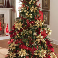 decorate the house for the new 2018 year tree