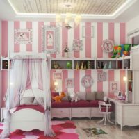 idea of ​​bright design of a child’s room for a girl photo