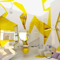 the idea of ​​using bright yellow in the interior of the apartment picture