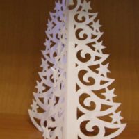 the idea of ​​creating an unusual Christmas tree from paper yourself picture