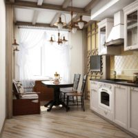 the idea of ​​a beautiful kitchen design 12 sq.m photo