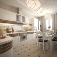 the idea of ​​a beautiful kitchen interior 12 sq.m photo