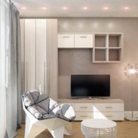 the idea of ​​an unusual interior studio apartment 26 square meters photo