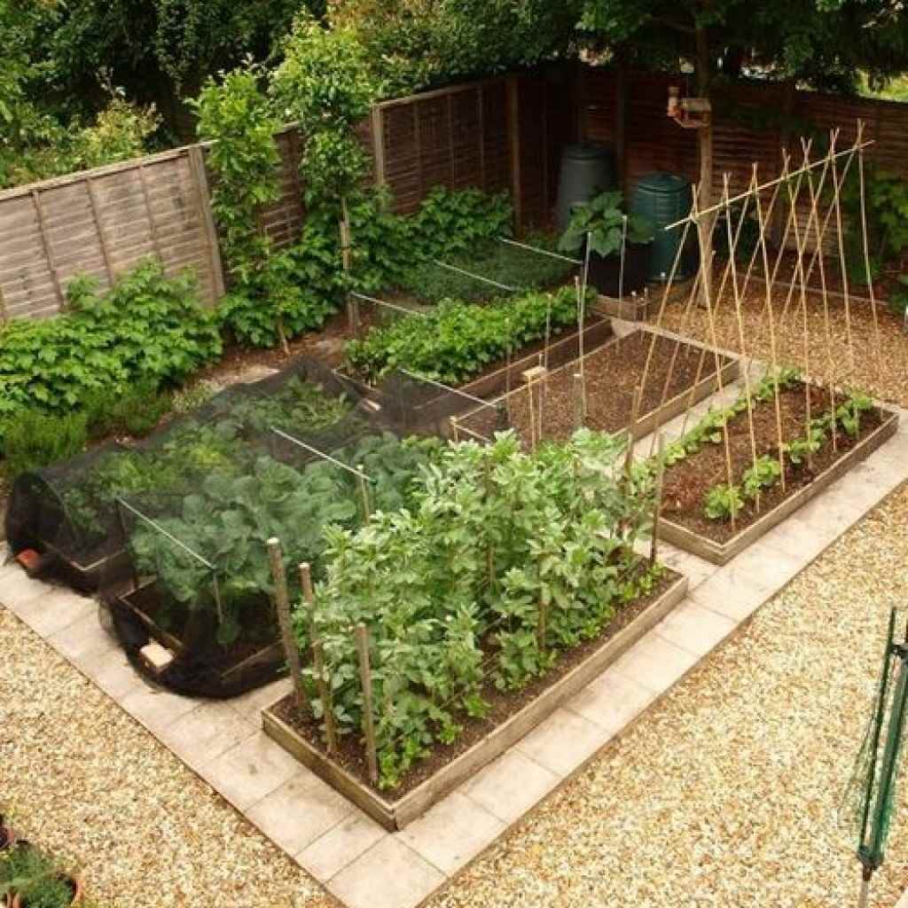 An example of a beautiful decor of a garden in a country house