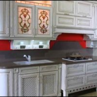 An example of a beautiful kitchen interior in a classic photo style