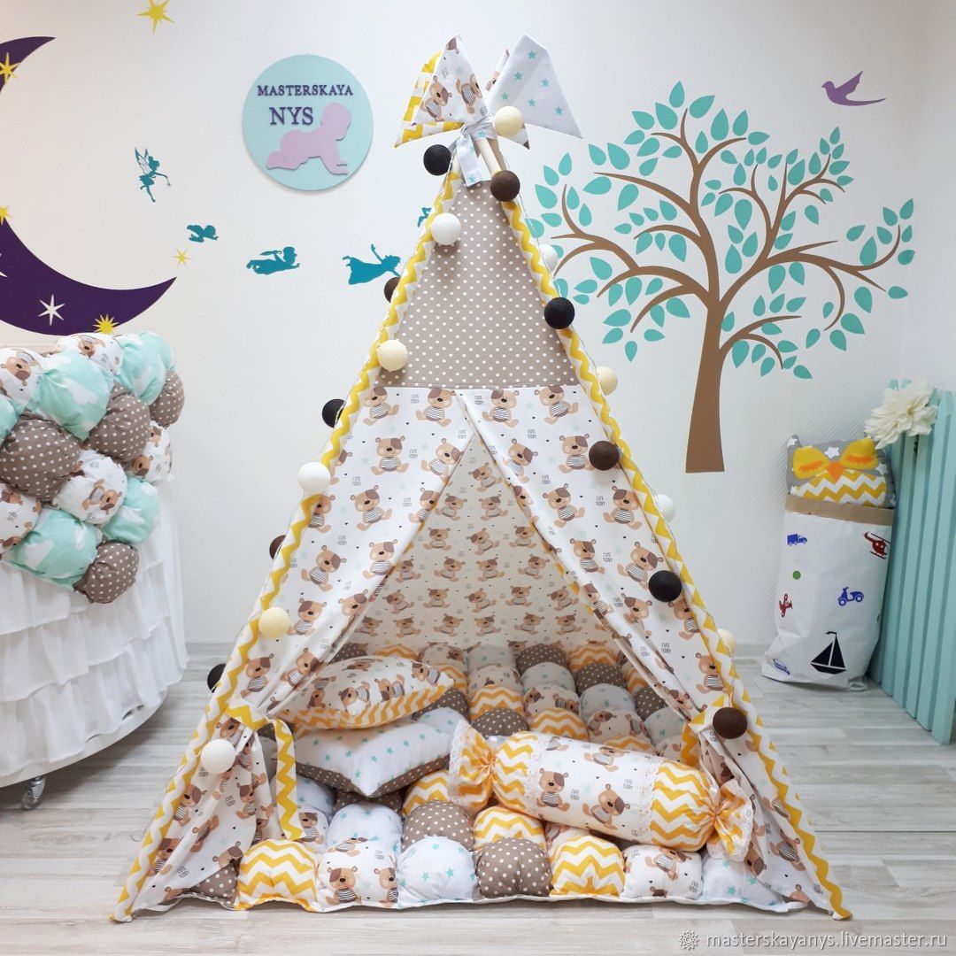 wigwam in a children's room