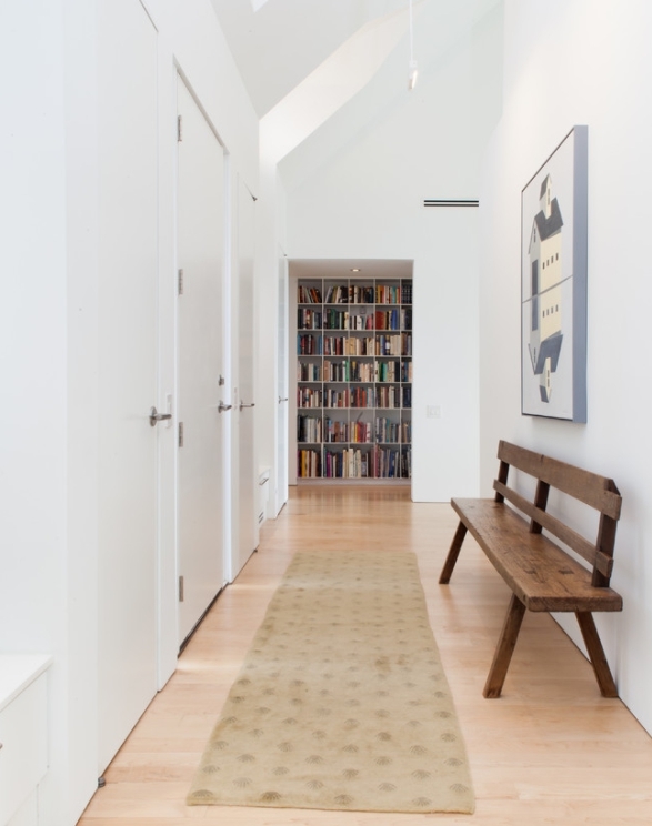 long white hallway design