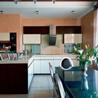 kitchen design with a window in the interior