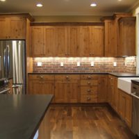 design of a kitchen with a window in a private house