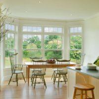 kitchen design with a wall window