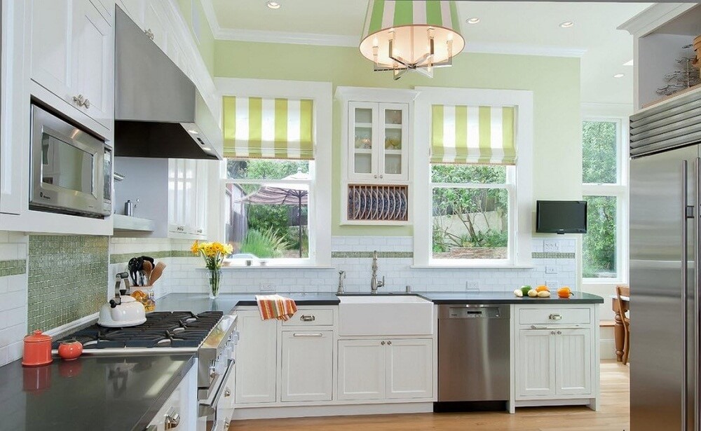 two-window olive kitchen