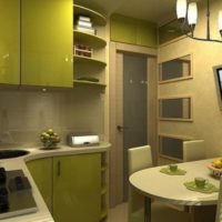 bright kitchen design 6 sq m