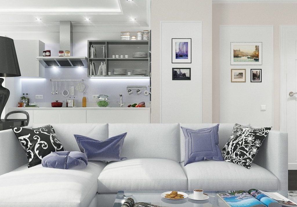 kitchen in an apartment of 30 square meters