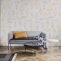 design wallpaper combination photo interior