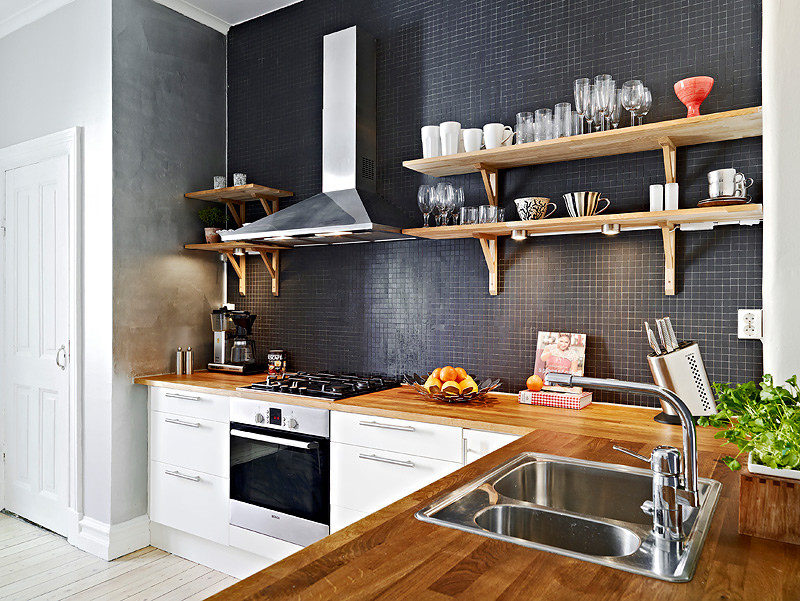 kitchen without cupboards