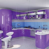 lilac kitchen set design