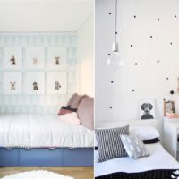 design of a small children's room wallpaper