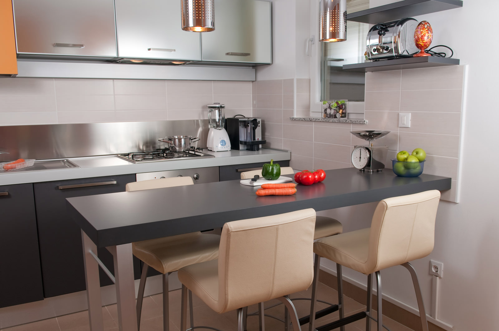 interior of a small kitchen